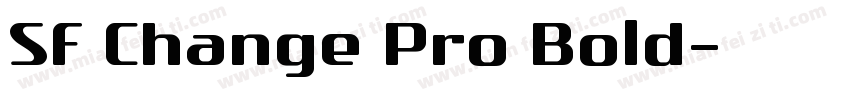 SF Change Pro Bold字体转换